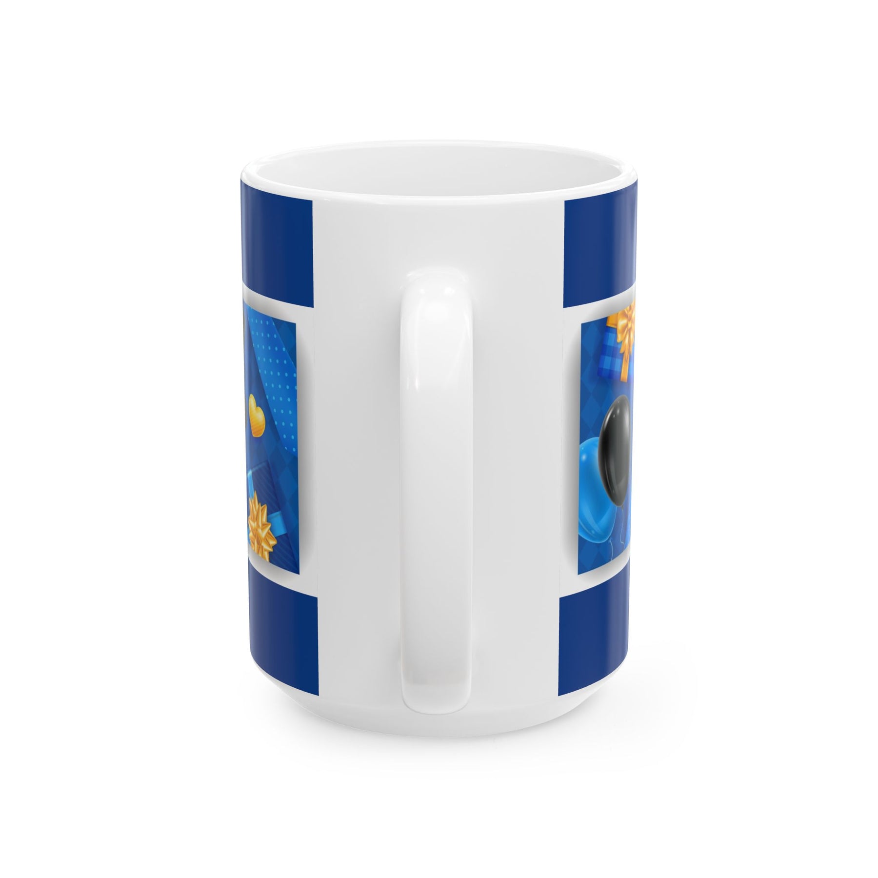Blue Ceramic Coffee Mug for Dad, 15oz Gift for Father’s Day - Ira World Art LLC