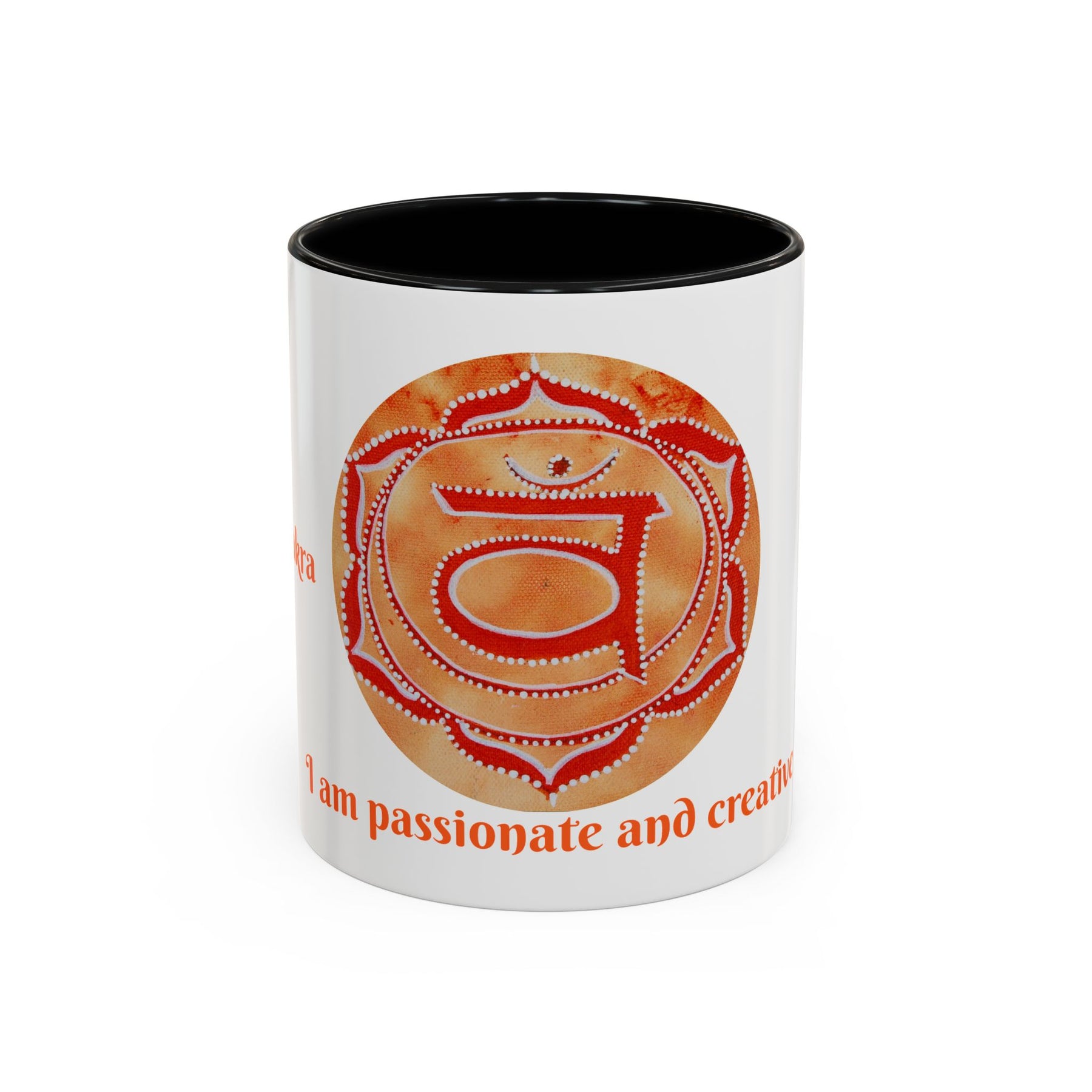 Sacral Chakra Mug for Meditation – 11oz Yoga Tea Mug with Bold Design - Ira World Art LLC