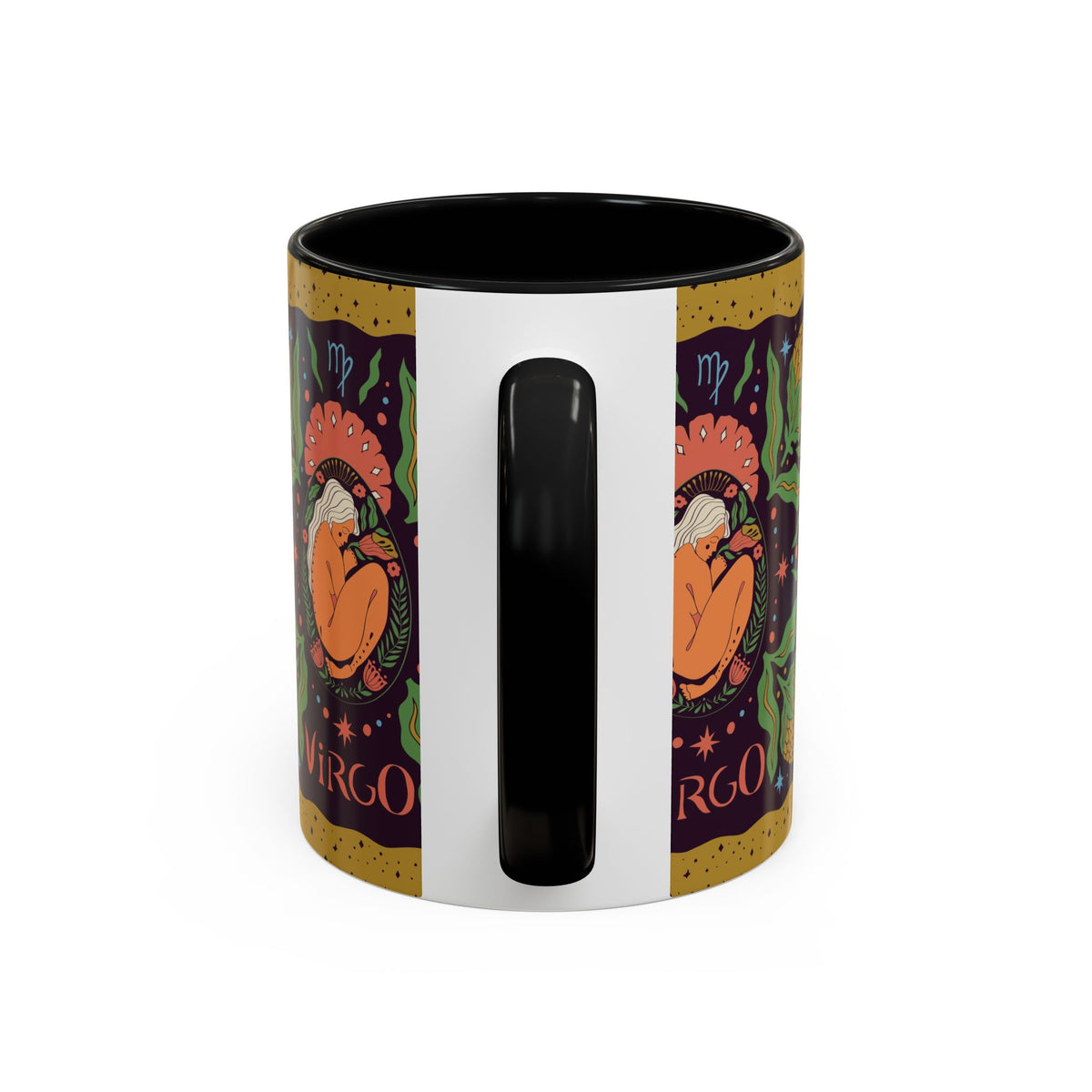 Virgo Zodiac Custom Coffee Mug, Colorful Ceramic 11oz and 15oz Design - Ira World Art LLC