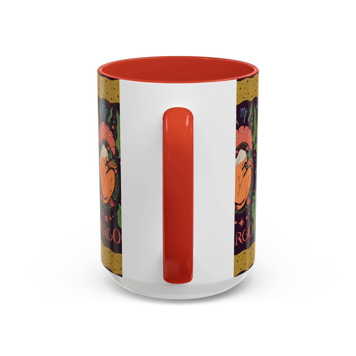 Virgo Zodiac Custom Coffee Mug, Colorful Ceramic 11oz and 15oz Design - Ira World Art LLC