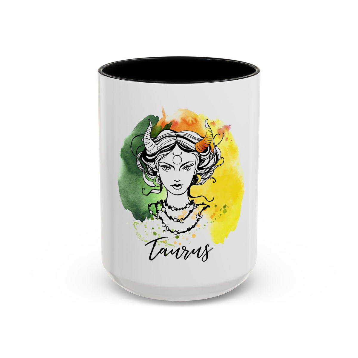 Taurus Zodiac Coffee Mug, Custom Printed 11oz & 15oz Unique Design - Ira World Art LLC