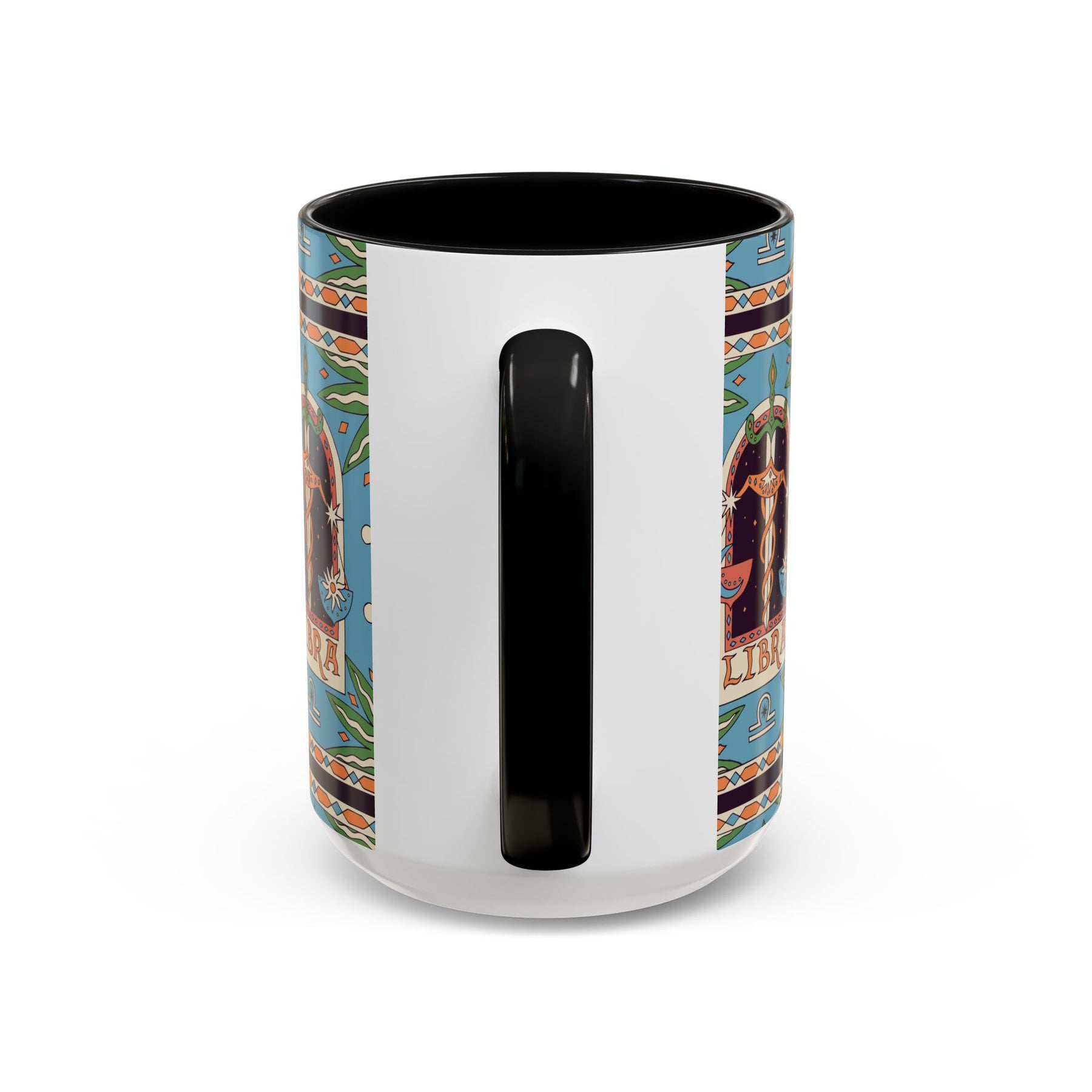 Custom Libra Coffee Mug, Colorful Ceramic 11oz & 15oz Zodiac Design - Ira World Art LLC