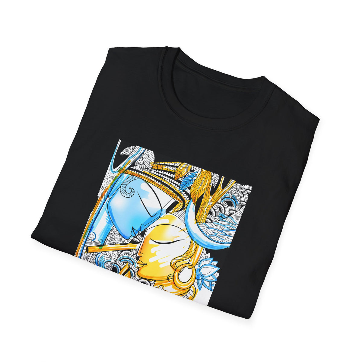 Radha Krishna Unisex T-Shirt, Spiritual Tee, Hindu Deity Shirt, Religious Gift, Meditation Top - Ira World Art LLC