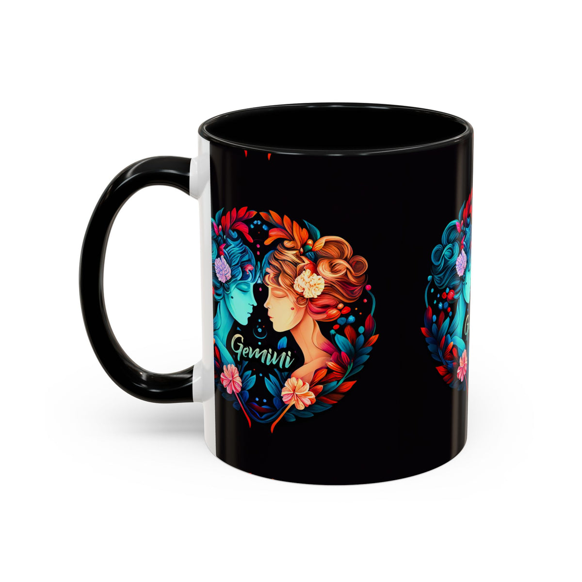 Gemini Zodiac Coffee Mug, Custom Ceramic 11oz & 15oz Colorful Design - Ira World Art LLC