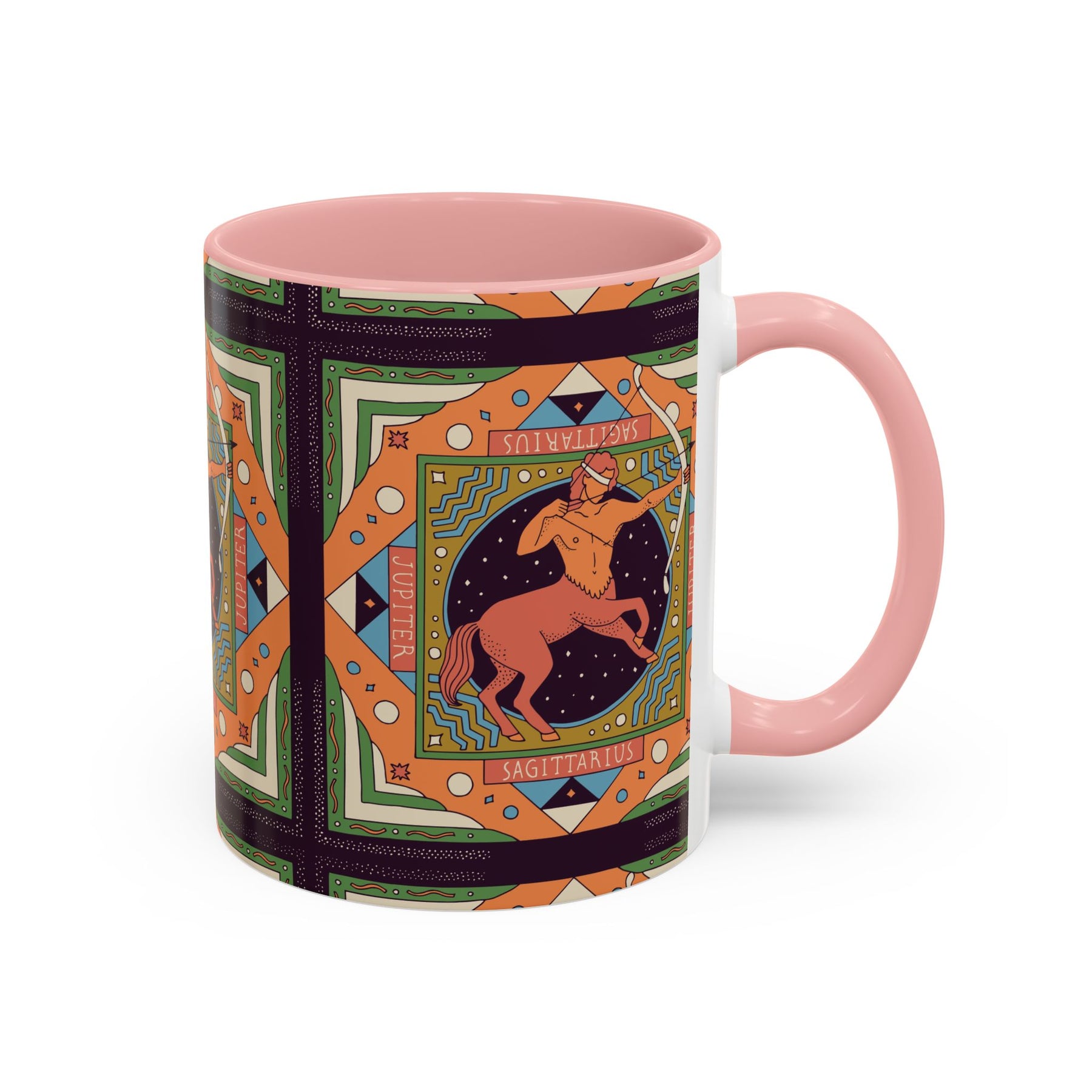 Sagittarius Custom Coffee Mug, Vibrant 11oz & 15oz Unique Printed Design - Ira World Art LLC