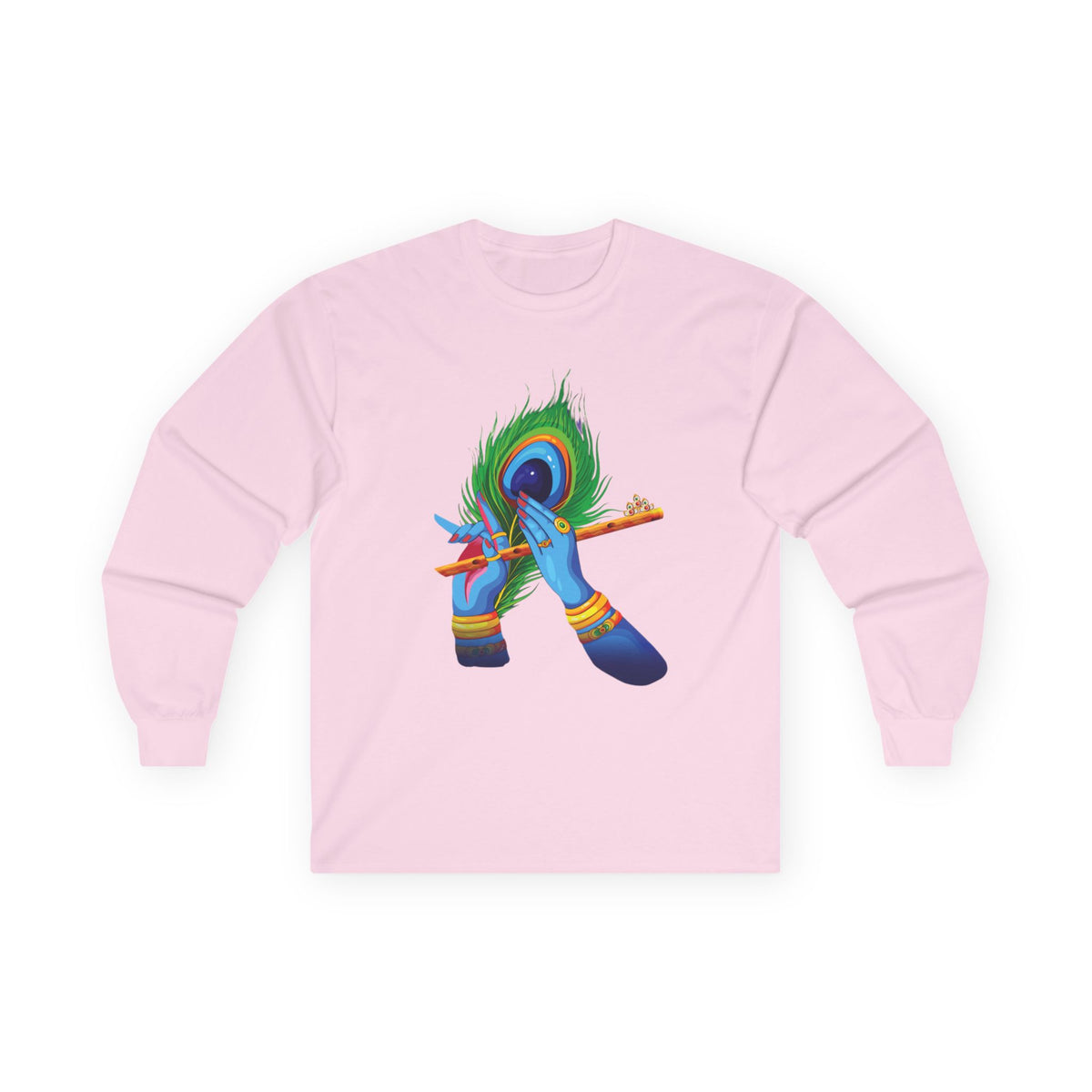 Vibrant Artistic Long Sleeve Tee, Spiritual Gift, Unisex Cotton Shirt, Festival Apparel, Faith-Based Fashion, Colorful Tee - Ira World Art LLC