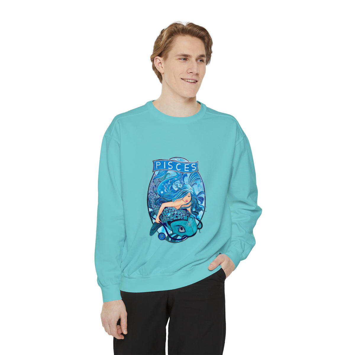 Unisex Garment-Dyed Sweatshirt - Ira World Art LLC