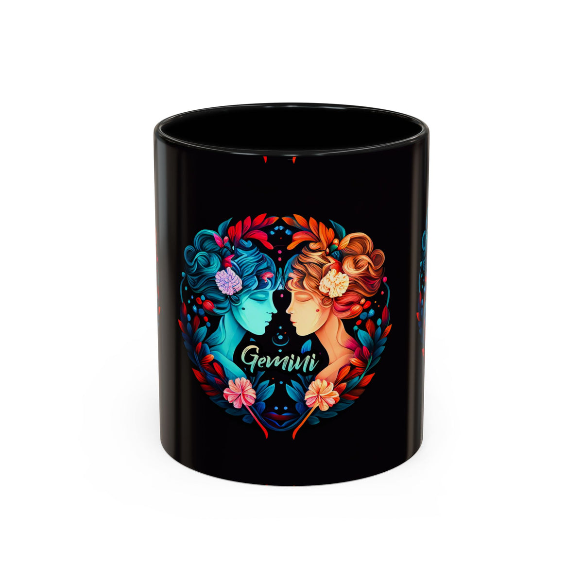 Gemini Zodiac Coffee Mug, Custom Ceramic 11oz & 15oz Colorful Design - Ira World Art LLC