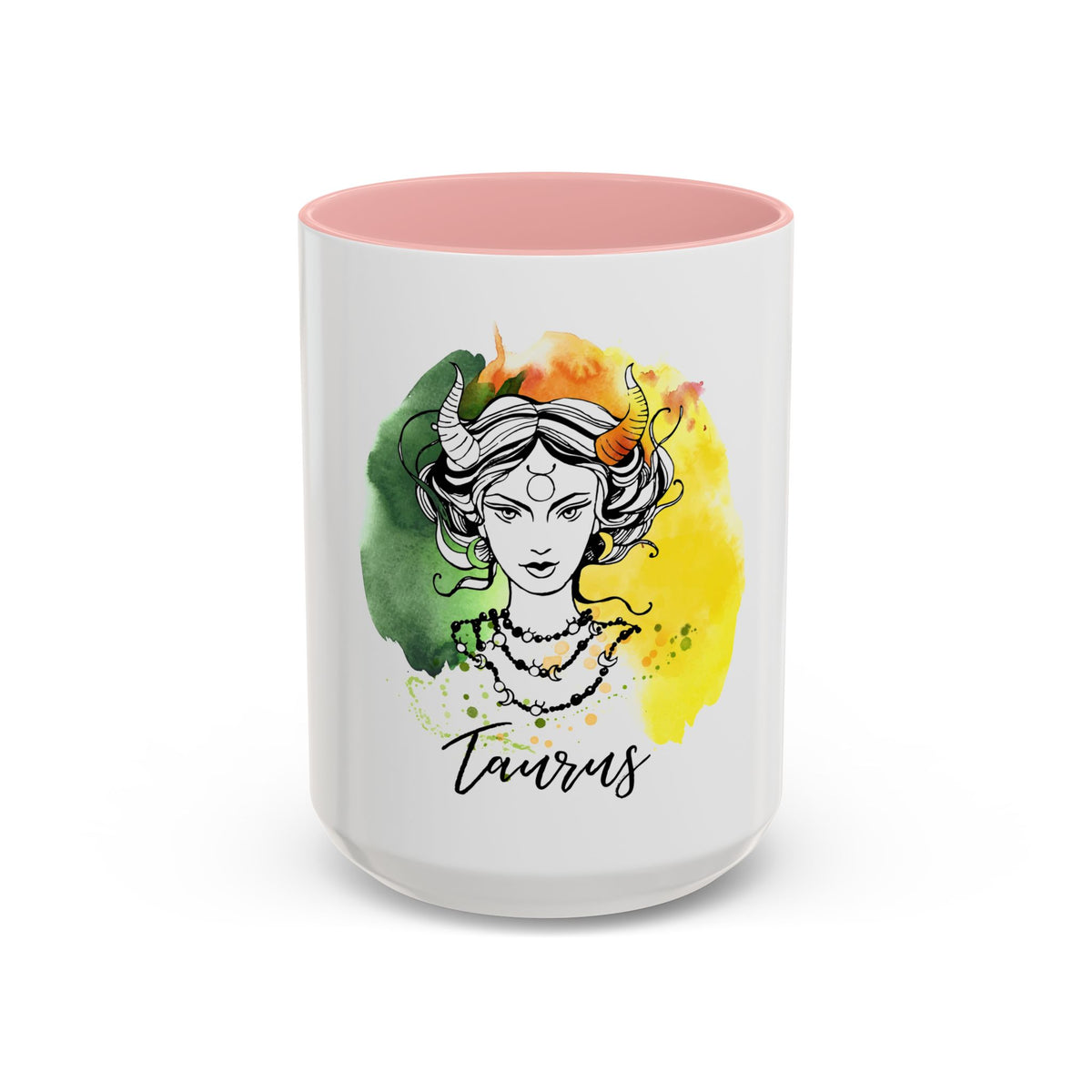 Taurus Zodiac Coffee Mug, Custom Printed 11oz & 15oz Unique Design - Ira World Art LLC
