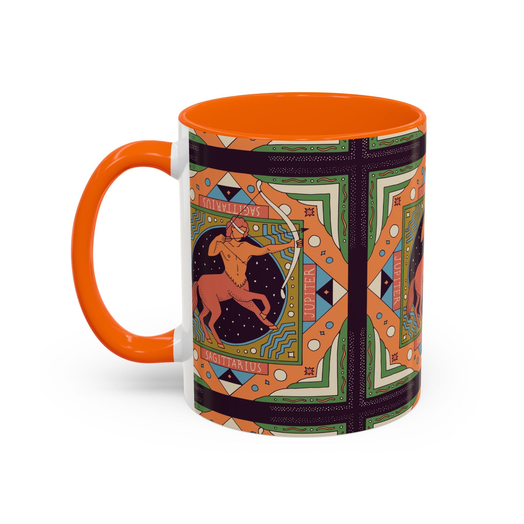 Sagittarius Custom Coffee Mug, Vibrant 11oz & 15oz Unique Printed Design - Ira World Art LLC