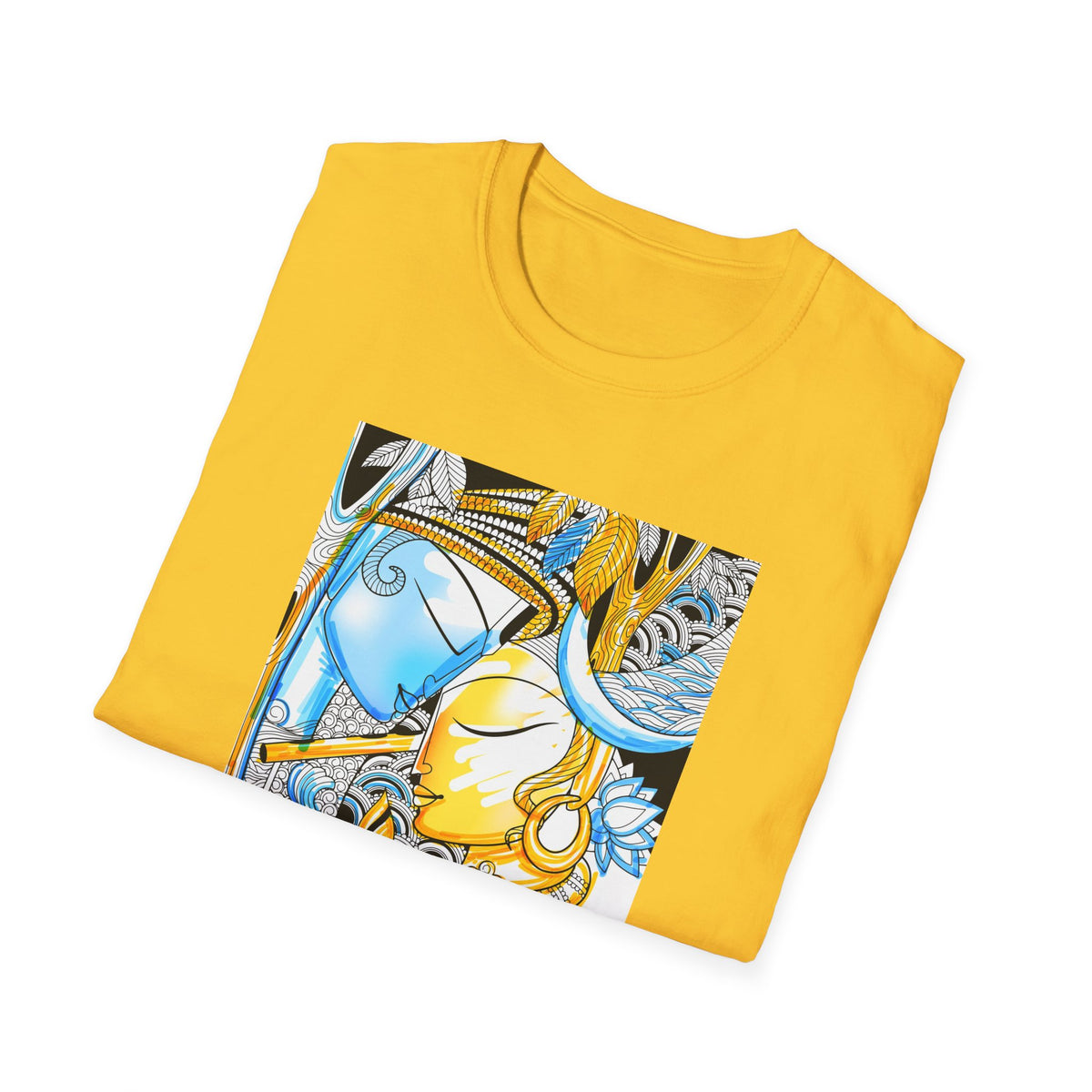 Radha Krishna Unisex T-Shirt, Spiritual Tee, Hindu Deity Shirt, Religious Gift, Meditation Top - Ira World Art LLC