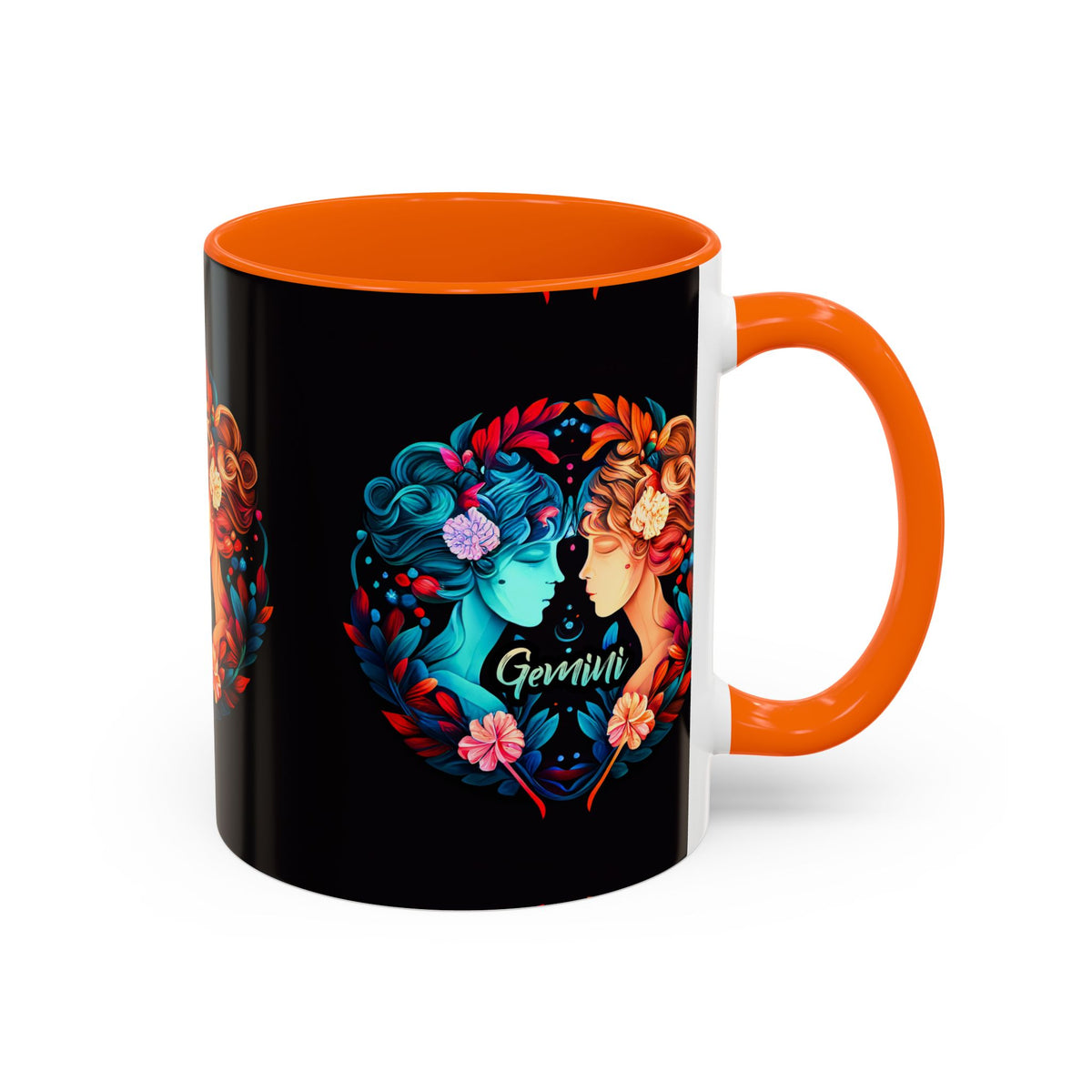 Gemini Zodiac Coffee Mug, Custom Ceramic 11oz & 15oz Colorful Design - Ira World Art LLC