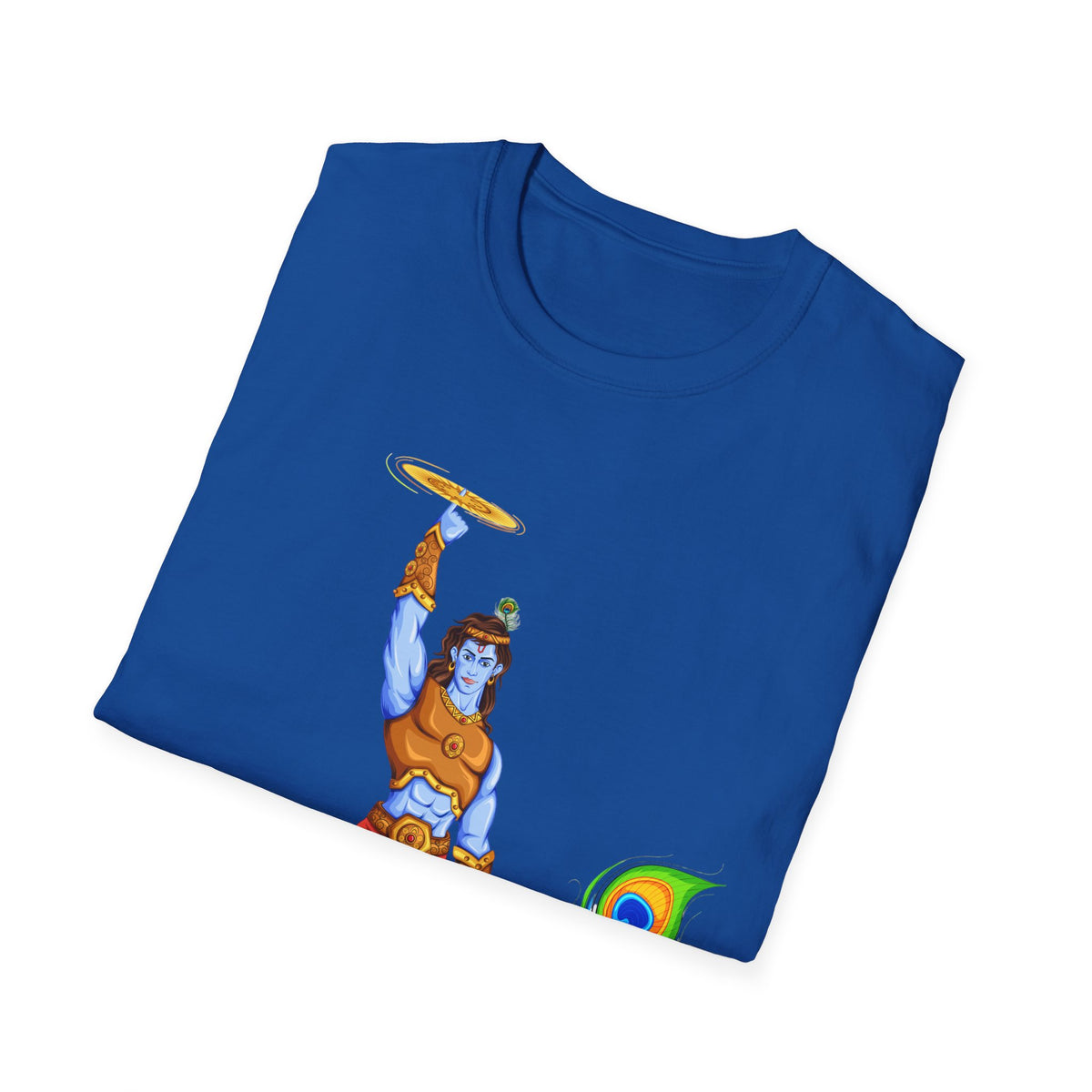 Krishna with Sudarshan Chakra Unisex T-Shirt, Hindu God Tee, Spirituality Shirt, Religious Apparel, Yoga Top - Ira World Art LLC