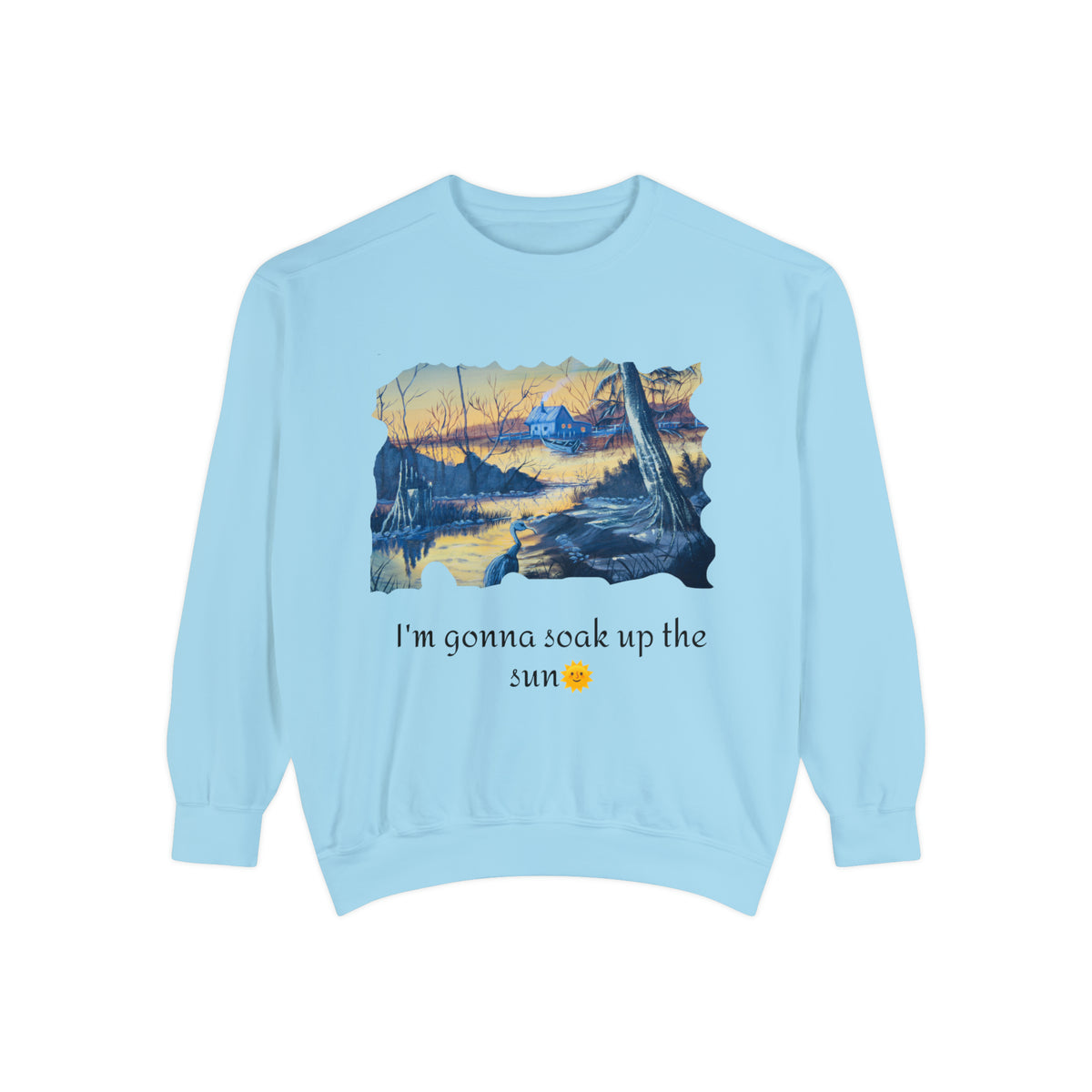 Unisex Garment-Dyed Sweatshirt - Ira World Art LLC