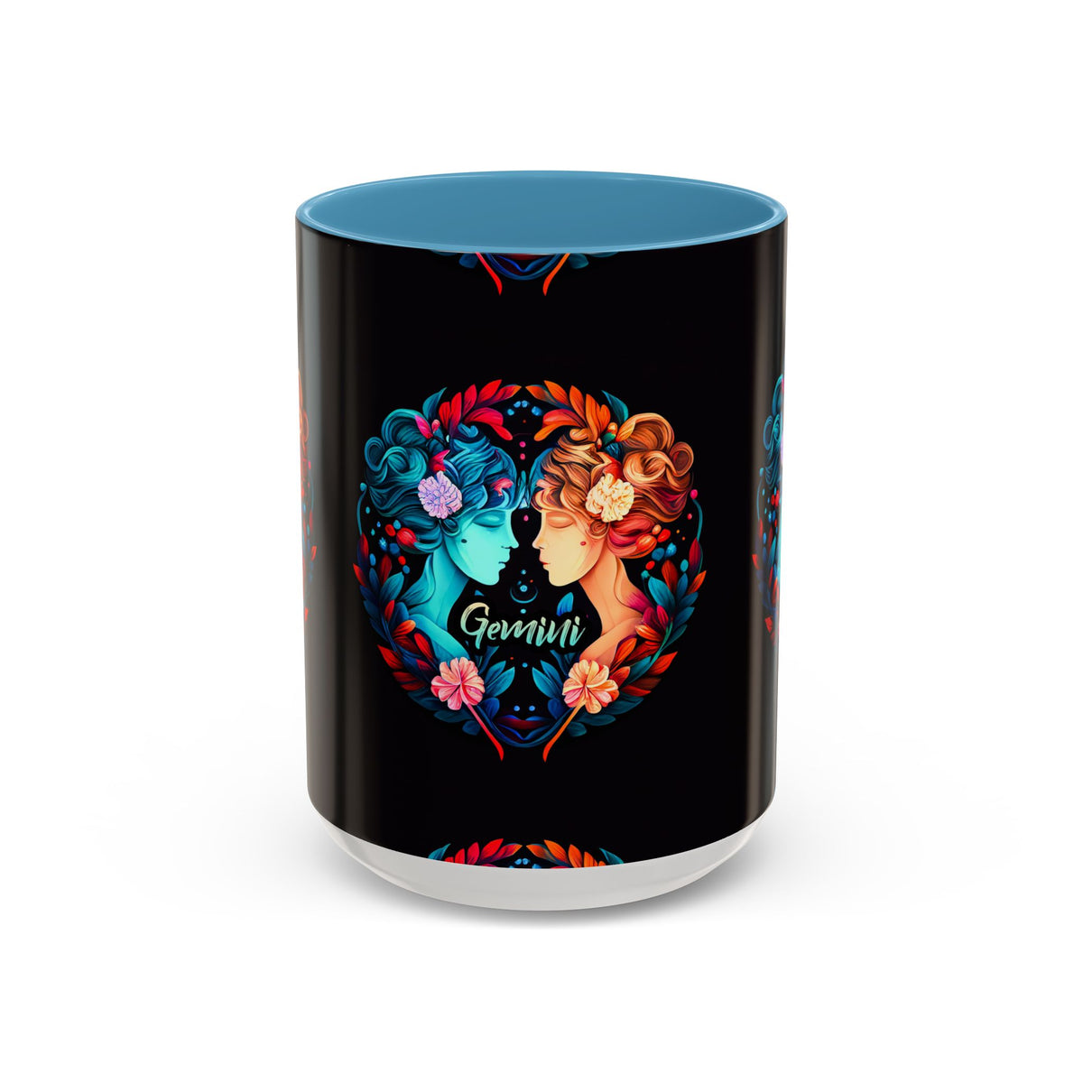 Gemini Zodiac Coffee Mug, Custom Ceramic 11oz & 15oz Colorful Design - Ira World Art LLC