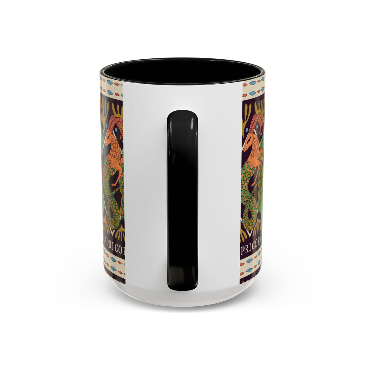 Colorful Capricorn Mug, Custom Ceramic Coffee Cup 11oz & 15oz Zodiac Design - Ira World Art LLC
