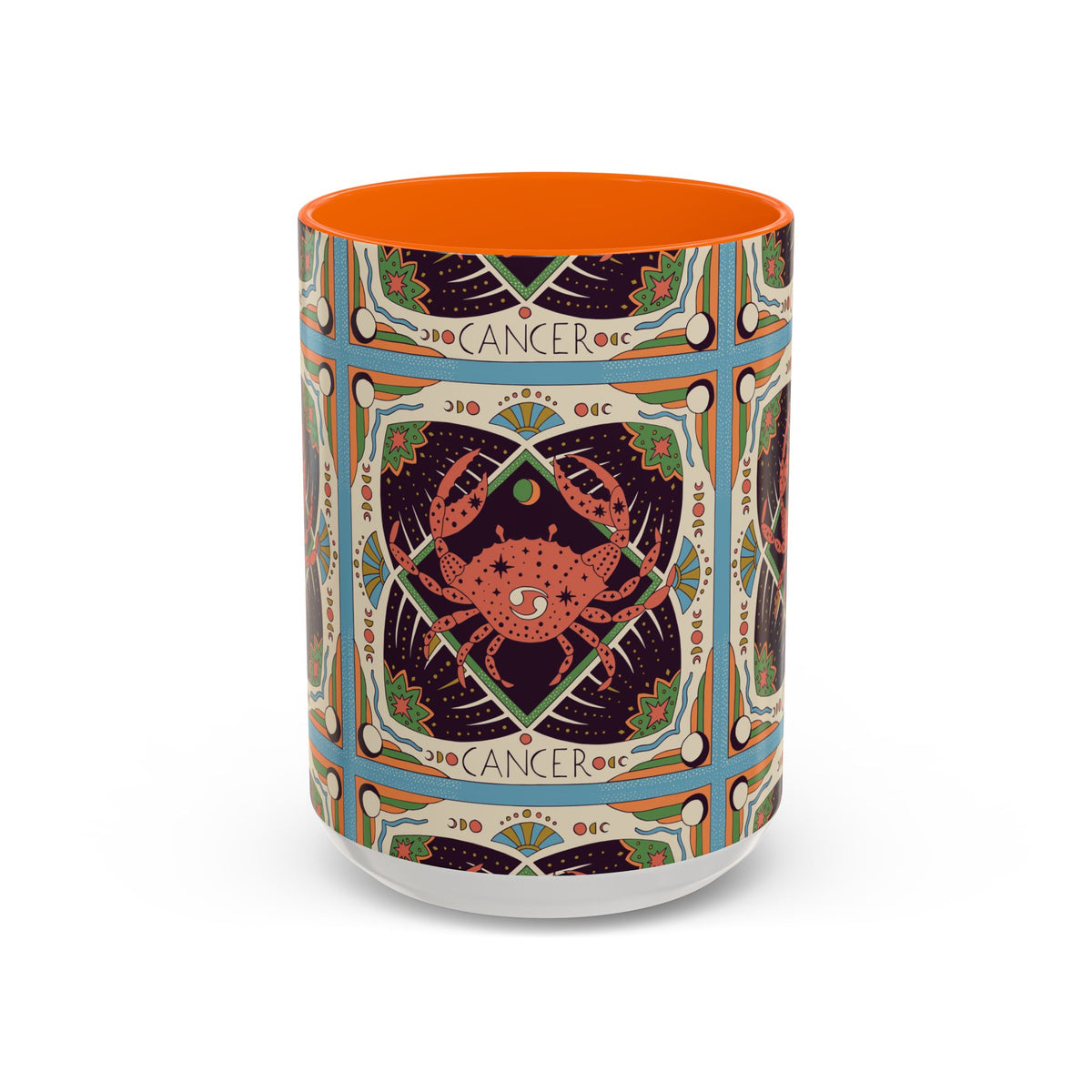 Colorful Capricorn Ceramic Mug, Custom 11oz & 15oz Zodiac Coffee Cup - Ira World Art LLC
