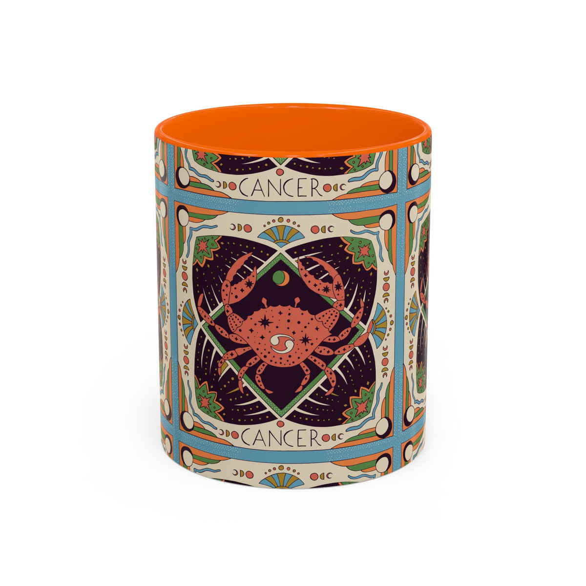 Colorful Capricorn Ceramic Mug, Custom 11oz & 15oz Zodiac Coffee Cup - Ira World Art LLC