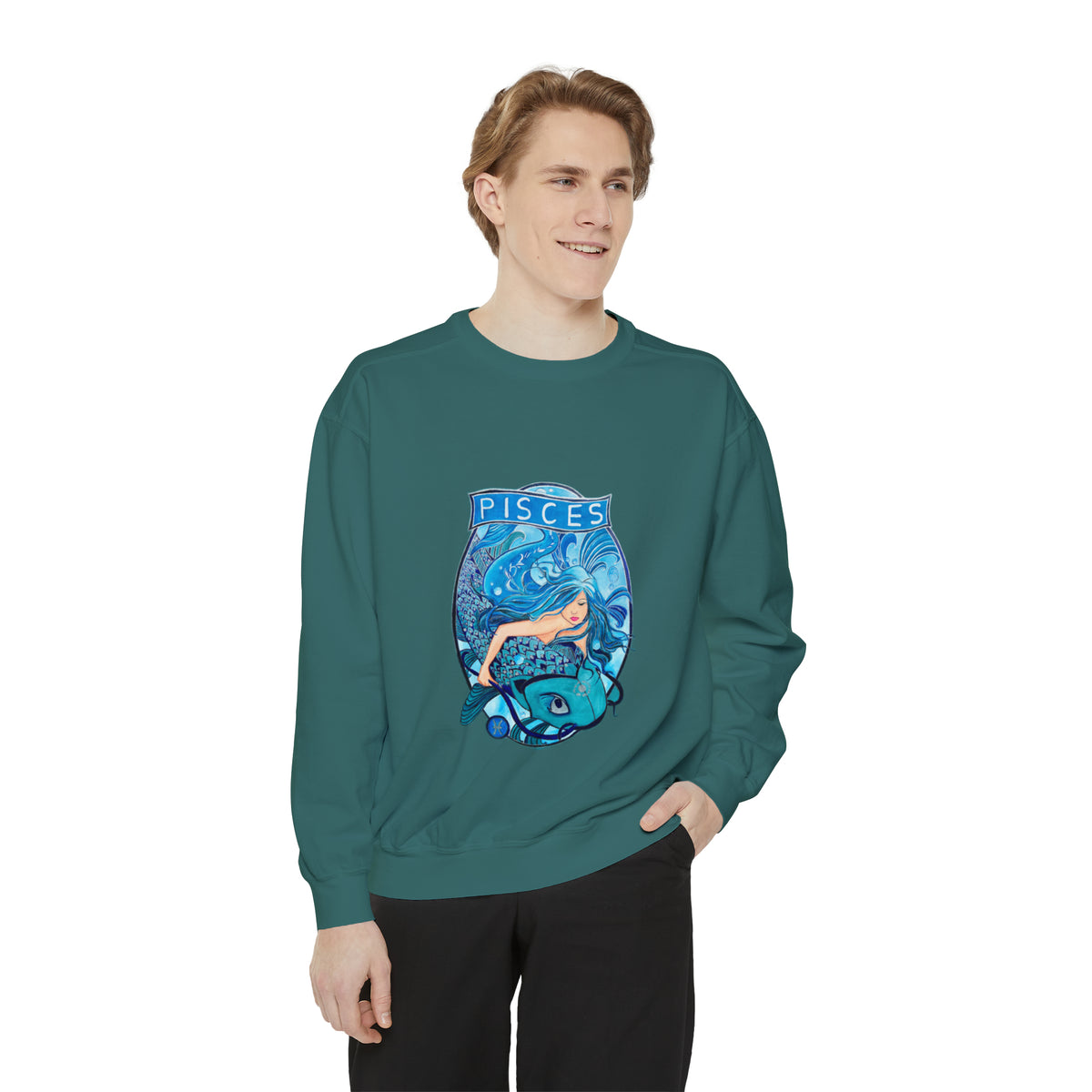 Unisex Garment-Dyed Sweatshirt - Ira World Art LLC